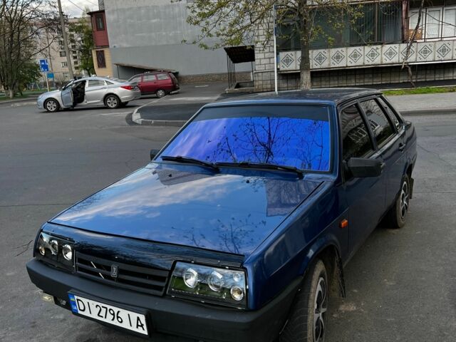 Синий ВАЗ 21099, объемом двигателя 1.6 л и пробегом 210 тыс. км за 2000 $, фото 3 на Automoto.ua