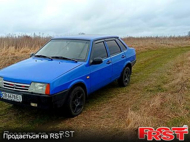 Синий ВАЗ 21099, объемом двигателя 1.5 л и пробегом 76 тыс. км за 1500 $, фото 1 на Automoto.ua