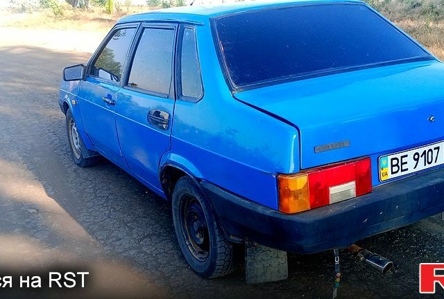 Синий ВАЗ 21099, объемом двигателя 1.5 л и пробегом 200 тыс. км за 960 $, фото 1 на Automoto.ua