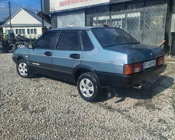 Синий ВАЗ 21099, объемом двигателя 1.5 л и пробегом 285 тыс. км за 1100 $, фото 1 на Automoto.ua