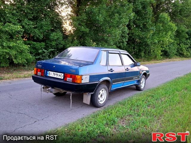 Синий ВАЗ 21099, объемом двигателя 1.3 л и пробегом 80 тыс. км за 1000 $, фото 3 на Automoto.ua