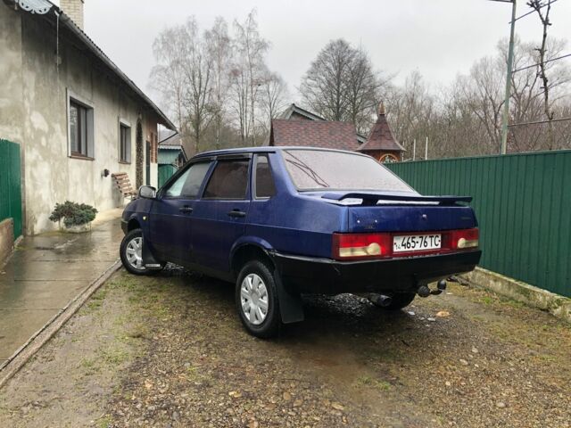 Синий ВАЗ 21099, объемом двигателя 1.5 л и пробегом 300 тыс. км за 750 $, фото 1 на Automoto.ua