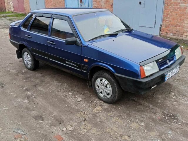 Синий ВАЗ 21099, объемом двигателя 1.5 л и пробегом 260 тыс. км за 1600 $, фото 4 на Automoto.ua