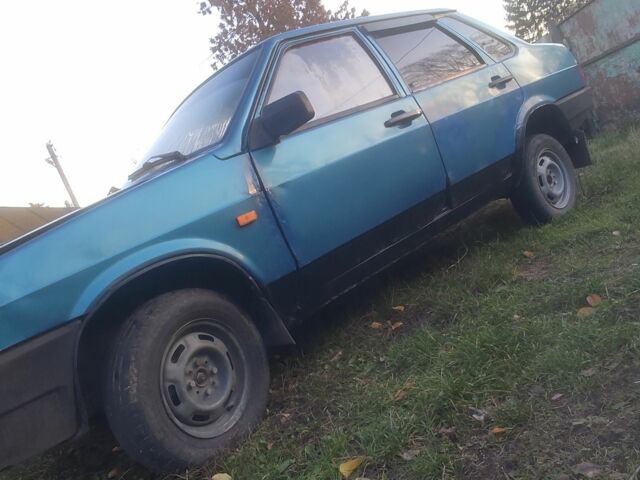 Синий ВАЗ 21099, объемом двигателя 1.5 л и пробегом 150 тыс. км за 478 $, фото 1 на Automoto.ua