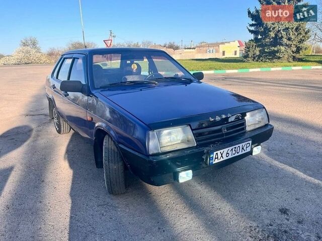 Синий ВАЗ 21099, объемом двигателя 1.5 л и пробегом 100 тыс. км за 1850 $, фото 1 на Automoto.ua