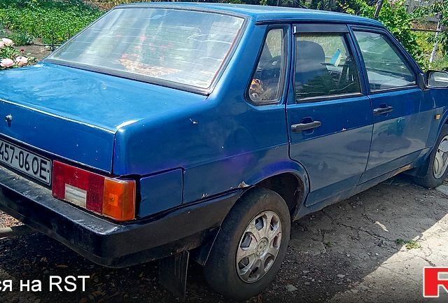 Синий ВАЗ 21099, объемом двигателя 1.6 л и пробегом 66 тыс. км за 900 $, фото 1 на Automoto.ua