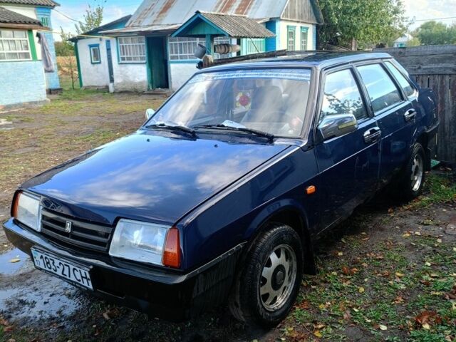 Синий ВАЗ 21099, объемом двигателя 1.5 л и пробегом 1 тыс. км за 481 $, фото 1 на Automoto.ua