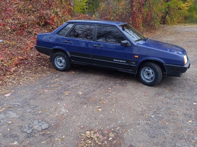 Синий ВАЗ 21099, объемом двигателя 1.5 л и пробегом 90 тыс. км за 808 $, фото 3 на Automoto.ua