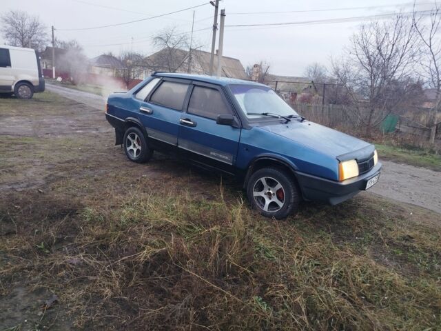 Синий ВАЗ 21099, объемом двигателя 1 л и пробегом 1 тыс. км за 851 $, фото 1 на Automoto.ua