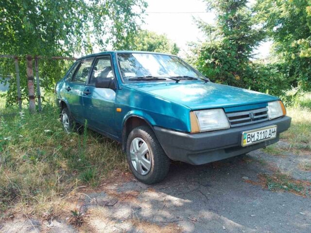 Синий ВАЗ 21099, объемом двигателя 1.5 л и пробегом 1 тыс. км за 1400 $, фото 1 на Automoto.ua