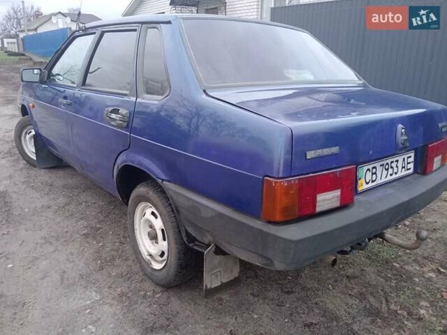 Синий ВАЗ 21099, объемом двигателя 1.5 л и пробегом 200 тыс. км за 1100 $, фото 4 на Automoto.ua