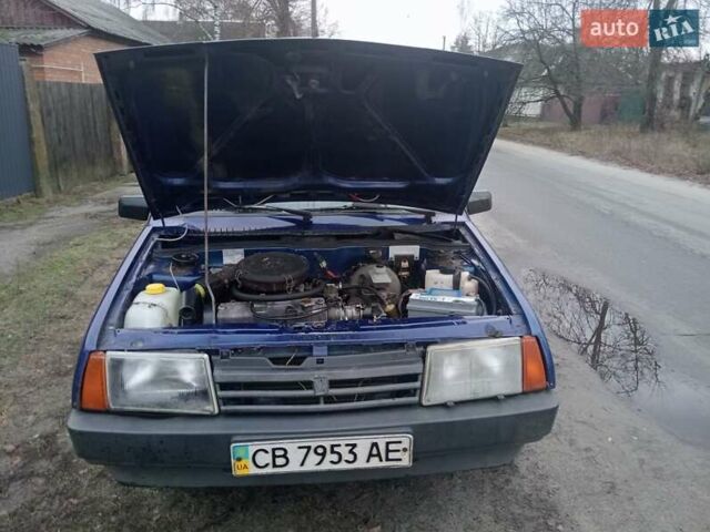 Синий ВАЗ 21099, объемом двигателя 1.5 л и пробегом 200 тыс. км за 1100 $, фото 1 на Automoto.ua