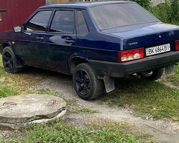 Синий ВАЗ 21099, объемом двигателя 1.5 л и пробегом 70 тыс. км за 1500 $, фото 1 на Automoto.ua