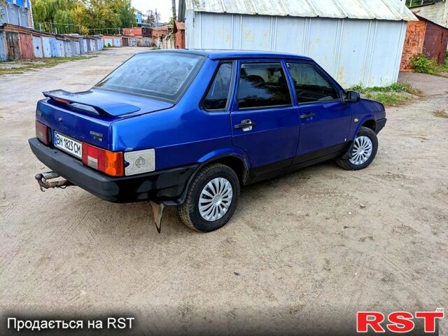 Синий ВАЗ 21099, объемом двигателя 1.5 л и пробегом 210 тыс. км за 1200 $, фото 1 на Automoto.ua