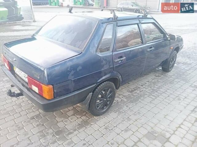 Синий ВАЗ 21099, объемом двигателя 1.5 л и пробегом 185 тыс. км за 990 $, фото 5 на Automoto.ua