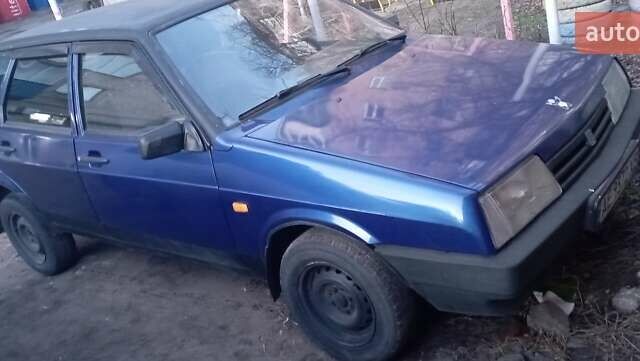 Синий ВАЗ 21099, объемом двигателя 1.5 л и пробегом 208 тыс. км за 1500 $, фото 1 на Automoto.ua