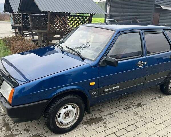 Синий ВАЗ 21099, объемом двигателя 1.5 л и пробегом 83 тыс. км за 1599 $, фото 1 на Automoto.ua