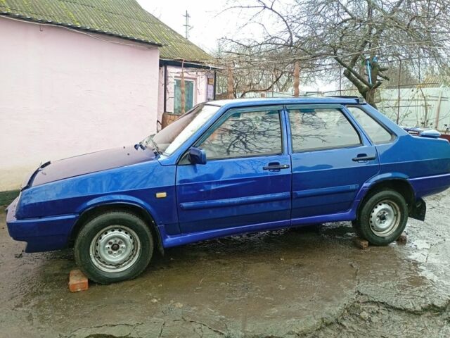Синий ВАЗ 21099, объемом двигателя 1.5 л и пробегом 1 тыс. км за 1600 $, фото 1 на Automoto.ua