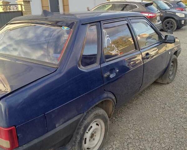 Синий ВАЗ 21099, объемом двигателя 1.5 л и пробегом 30 тыс. км за 1500 $, фото 1 на Automoto.ua
