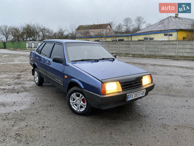 Синий ВАЗ 21099, объемом двигателя 1.6 л и пробегом 200 тыс. км за 1950 $, фото 1 на Automoto.ua