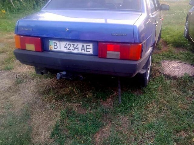 Синий ВАЗ 21099, объемом двигателя 1.5 л и пробегом 200 тыс. км за 800 $, фото 2 на Automoto.ua