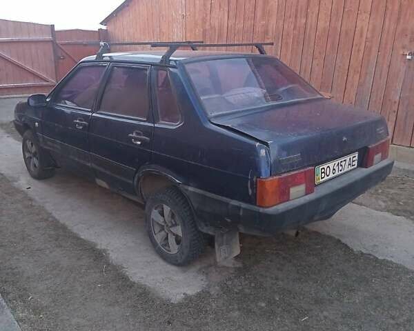 Синий ВАЗ 21099, объемом двигателя 1.5 л и пробегом 300 тыс. км за 1000 $, фото 1 на Automoto.ua