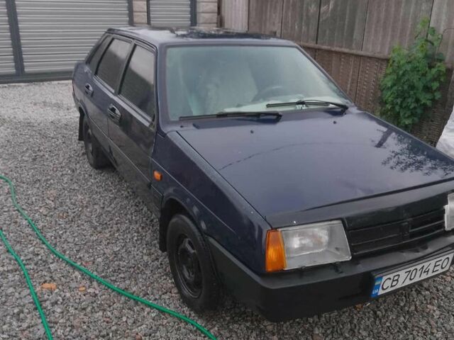 Синий ВАЗ 21099, объемом двигателя 1.6 л и пробегом 265 тыс. км за 1000 $, фото 1 на Automoto.ua