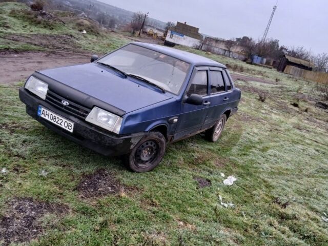 Синий ВАЗ 21099, объемом двигателя 1.6 л и пробегом 254 тыс. км за 650 $, фото 1 на Automoto.ua