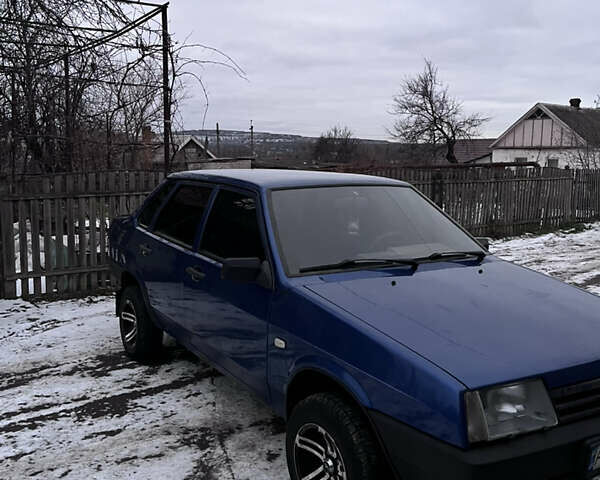 Синій ВАЗ 21099, об'ємом двигуна 1.5 л та пробігом 155 тис. км за 1600 $, фото 1 на Automoto.ua