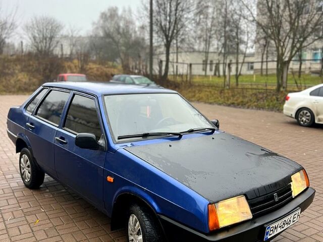 Синий ВАЗ 21099, объемом двигателя 1.5 л и пробегом 220 тыс. км за 1850 $, фото 1 на Automoto.ua
