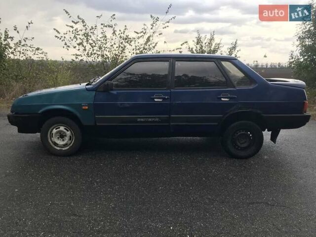 Синий ВАЗ 21099, объемом двигателя 1.5 л и пробегом 390 тыс. км за 727 $, фото 1 на Automoto.ua