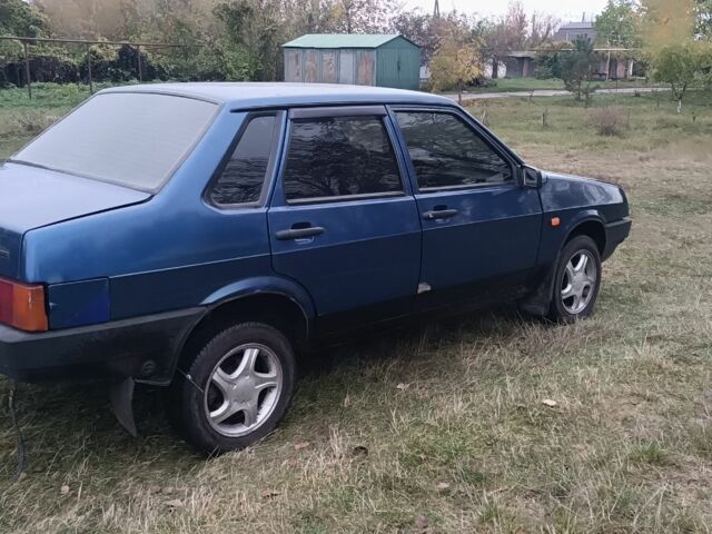Синий ВАЗ 21099, объемом двигателя 1.5 л и пробегом 1 тыс. км за 1600 $, фото 1 на Automoto.ua