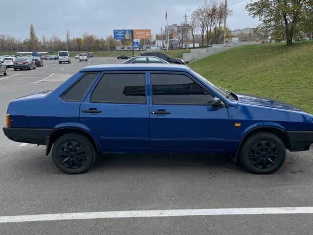 Синий ВАЗ 21099, объемом двигателя 1.5 л и пробегом 190 тыс. км за 1848 $, фото 1 на Automoto.ua