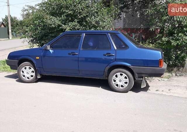 Синий ВАЗ 21099, объемом двигателя 1.6 л и пробегом 265 тыс. км за 1450 $, фото 1 на Automoto.ua