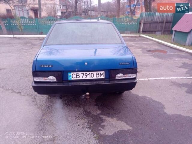 Синий ВАЗ 21099, объемом двигателя 1.6 л и пробегом 202 тыс. км за 2100 $, фото 1 на Automoto.ua