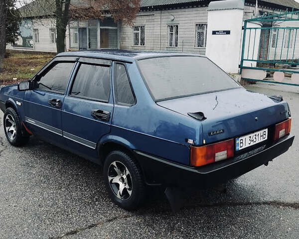 Синий ВАЗ 21099, объемом двигателя 1.6 л и пробегом 200 тыс. км за 1550 $, фото 6 на Automoto.ua