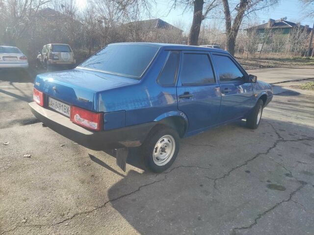 Синий ВАЗ 21099, объемом двигателя 1.6 л и пробегом 215 тыс. км за 1652 $, фото 3 на Automoto.ua