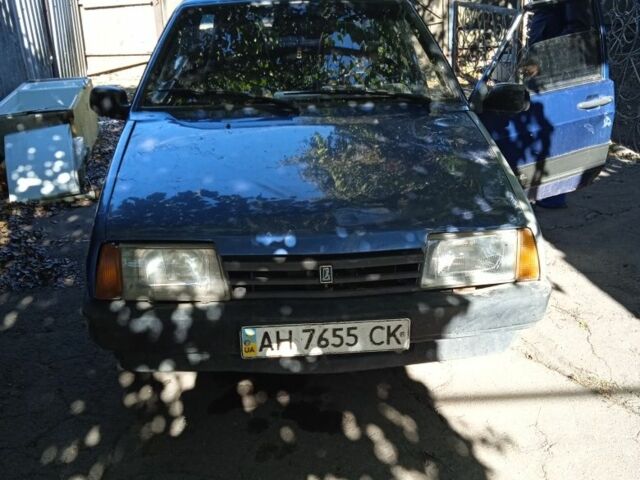 Синий ВАЗ 21099, объемом двигателя 1.5 л и пробегом 300 тыс. км за 1200 $, фото 1 на Automoto.ua