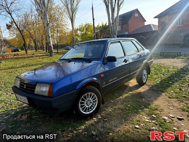 Синий ВАЗ 21099, объемом двигателя 1.6 л и пробегом 160 тыс. км за 1950 $, фото 1 на Automoto.ua