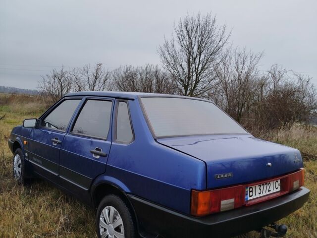 Синий ВАЗ 21099, объемом двигателя 1.6 л и пробегом 190 тыс. км за 2100 $, фото 1 на Automoto.ua