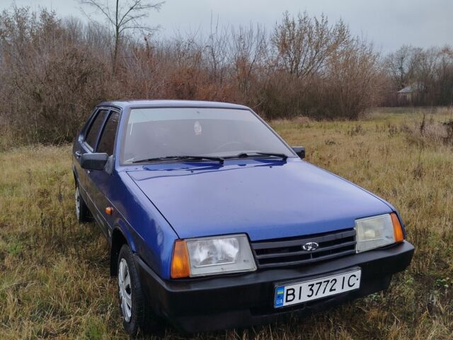 Синий ВАЗ 21099, объемом двигателя 1.6 л и пробегом 190 тыс. км за 2100 $, фото 3 на Automoto.ua