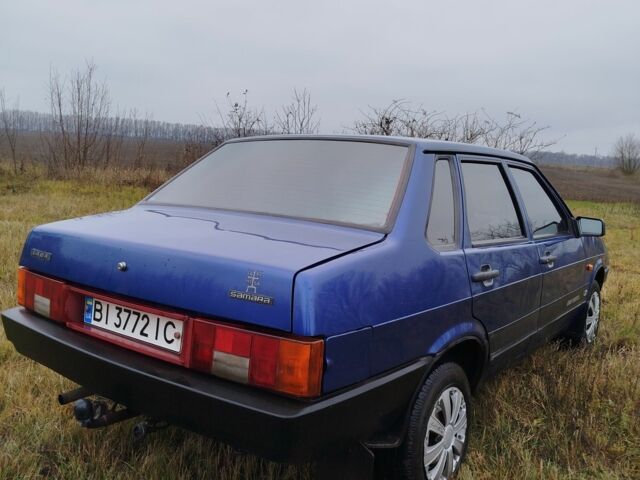 Синий ВАЗ 21099, объемом двигателя 1.6 л и пробегом 190 тыс. км за 2100 $, фото 2 на Automoto.ua
