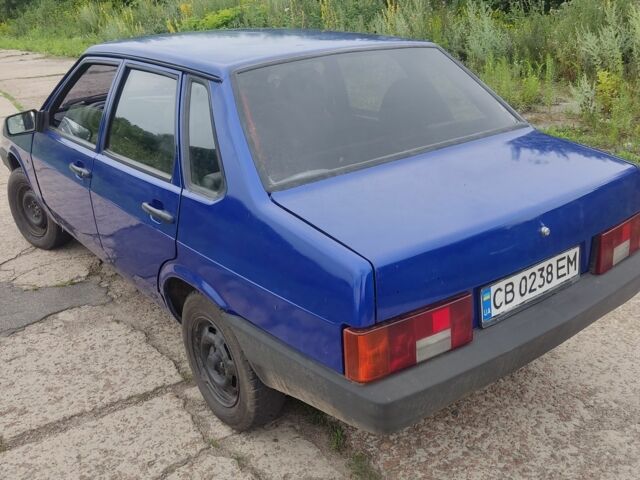 Синий ВАЗ 21099, объемом двигателя 1.6 л и пробегом 220 тыс. км за 1500 $, фото 4 на Automoto.ua