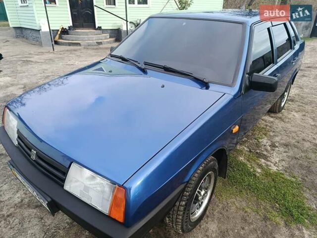 Синий ВАЗ 21099, объемом двигателя 1.6 л и пробегом 94 тыс. км за 2950 $, фото 2 на Automoto.ua