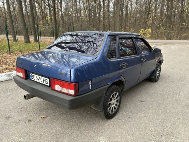 Синий ВАЗ 21099, объемом двигателя 1.6 л и пробегом 160 тыс. км за 2100 $, фото 4 на Automoto.ua
