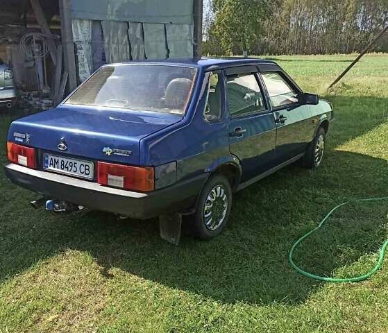 Синий ВАЗ 21099, объемом двигателя 1.6 л и пробегом 130 тыс. км за 2700 $, фото 3 на Automoto.ua