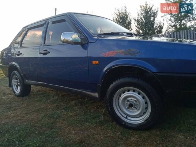 Синий ВАЗ 21099, объемом двигателя 1.6 л и пробегом 100 тыс. км за 1650 $, фото 10 на Automoto.ua