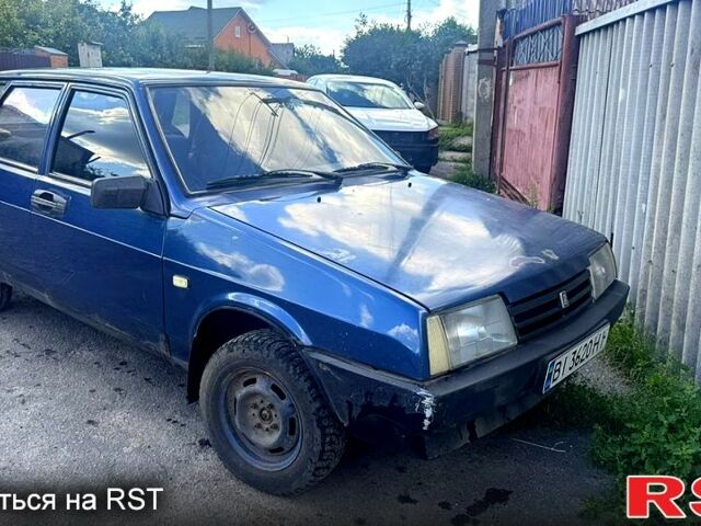 Синий ВАЗ 21099, объемом двигателя 1.6 л и пробегом 130 тыс. км за 1300 $, фото 1 на Automoto.ua