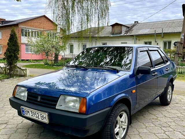 Синий ВАЗ 21099, объемом двигателя 1.6 л и пробегом 220 тыс. км за 1450 $, фото 1 на Automoto.ua