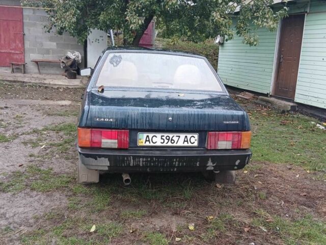 Зеленый ВАЗ 21099, объемом двигателя 1.5 л и пробегом 249 тыс. км за 1000 $, фото 1 на Automoto.ua